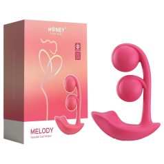   Honey Play Box Melody - 2-in-1 vibrators ar bumbiņām sarkans