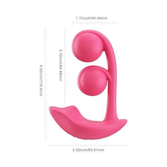 Honey Play Box Melody - 2-in-1 vibrators ar bumbiņām sarkans