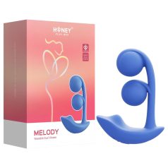   Honey Play Box Melody - 2in1 vibrators ar pērlītēm un Bluetooth funkciju zils