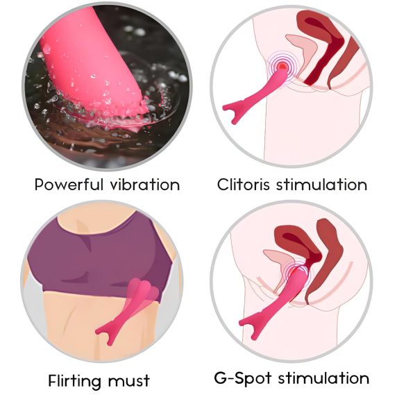 Cotoxo Eiffel Finger - G-punkta vibrators uzlādējams sarkans