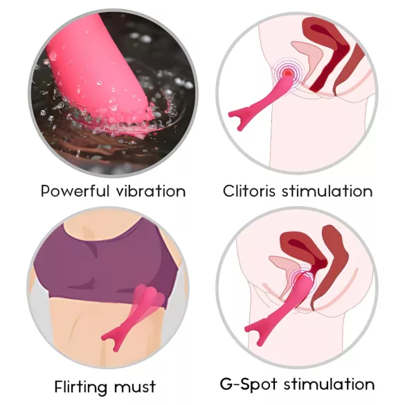 Cotoxo Eiffel Finger - G-punkta vibrators uzlādējams sarkans