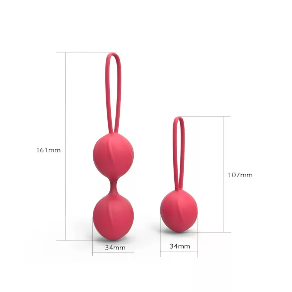 Cotoxo Cherry - geišas bumbiņu komplekts 2 gab. sarkans