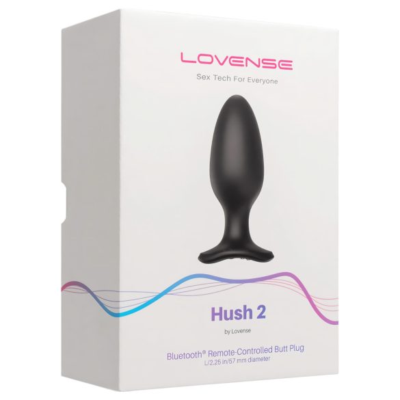 Lovense Hush 2 L anālais vibrators akumulators 57mm melns