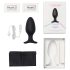 LOVENSE Hush 2 L - uzlādējams neliels anālais vibrators (57mm) - melns