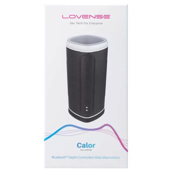Lovense Calor - ar lietotni vadāms sildošs masturbators vīriešiem (melns)