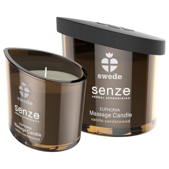 Swede Senze masāžas svece - vaniļa, sandalkoks (50ml)