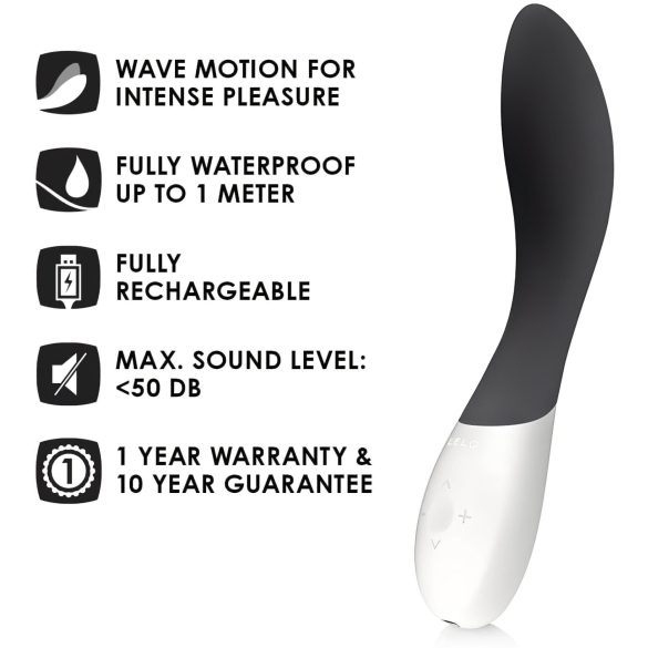 LELO Mona Wave - G-punkta vibrators ūdensizturīgs melns