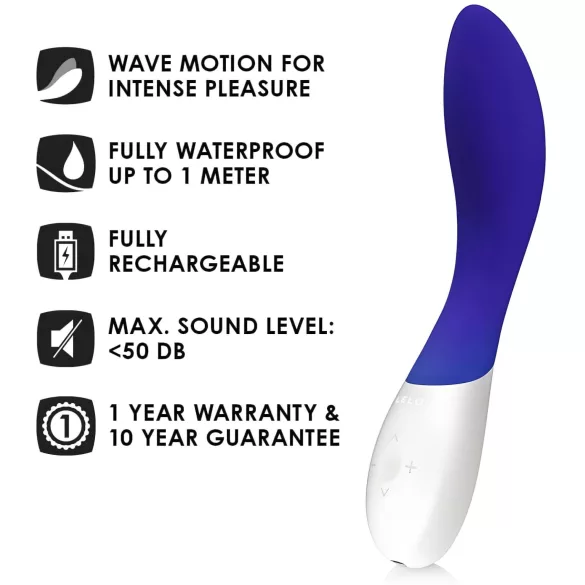 LELO Mona Wave - G-punkta vibrators ūdensizturīgs zils