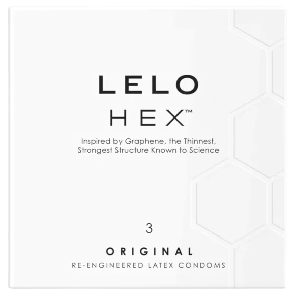 LELO Hex Original - prezervatīvi 3 gab luksusa kvalitāte