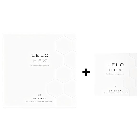 LELO Hex Original - luksusa prezervatīvu komplekts (36+3 gab.)