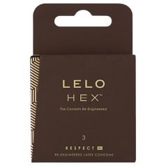   LELO Hex Respect XL - prezervatīvi lielā izmēra latekss 3 gab