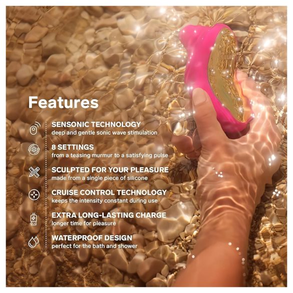 LELO Sona Cruise - klitora stimulators ar viļņu vibrāciju rozā