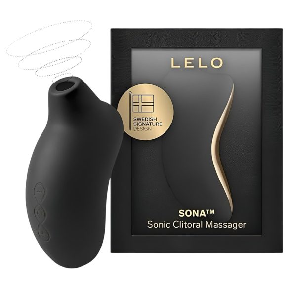 LELO Sona - klitora stimulators ar skaņu viļņiem melns