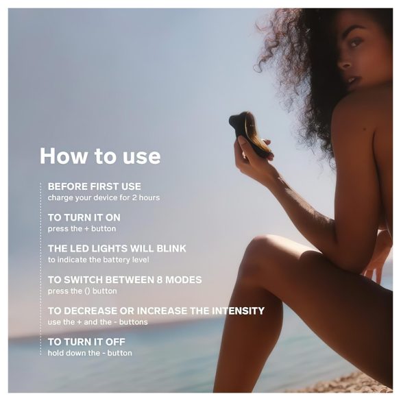 LELO Sona - klitora stimulators ar skaņu viļņiem melns