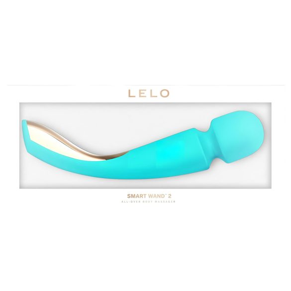 LELO Smart Wand 2 - masāžas vibrators liels uzlādējams tirkīza