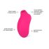 LELO Sona 2 - klitora stimulators ar skaņas viļņiem ķiršu krāsā