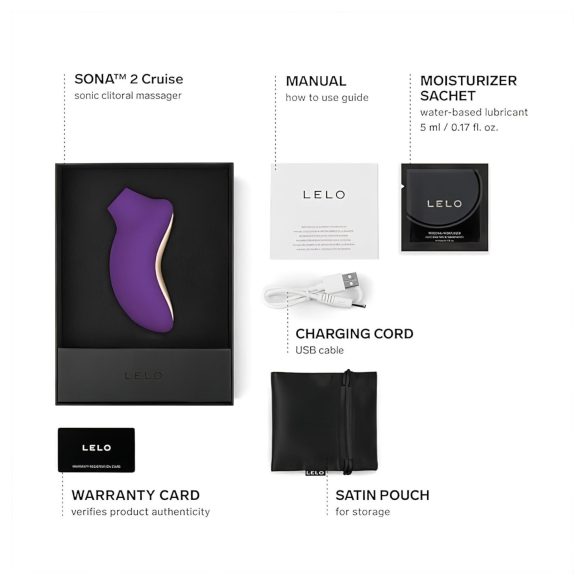 LELO Sona 2 Cruise - klitora stimulators ar viļņu tehnoloģiju violets