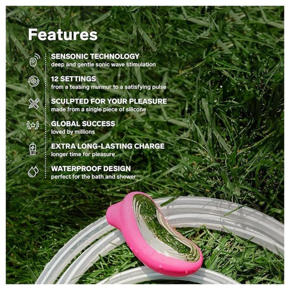 LELO Sona 2 - klitorālais stimulators ar skaņas viļņiem melns