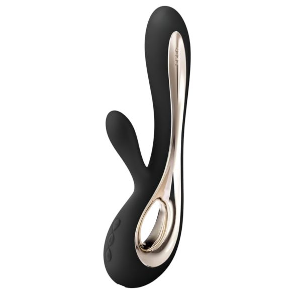 LELO Soraya 2 - uzlādējams, ūdensizturīgs vibrators ar klitora stimulāciju (melns)