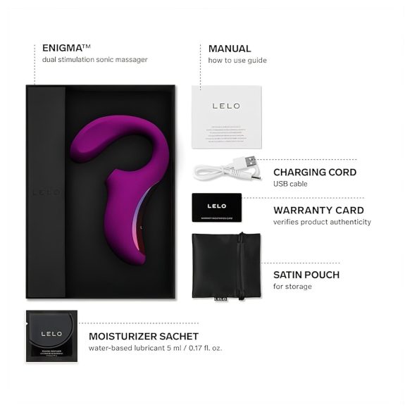 LELO Enigma - uzlādējams, ūdensnecaurlaidīgs 2in1 G-punkta vibrators (violets)