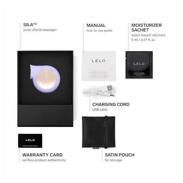 LELO Sila - klitora vibrators ar ūdensizturību un viļņu stimulāciju lillā