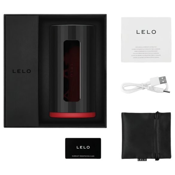 LELO F1s V2 - interaktīvais masturbators vīriešiem sarkans