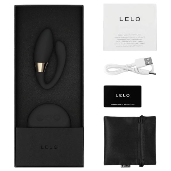 LELO Tiani Duo - pāru vibrators silikona melns