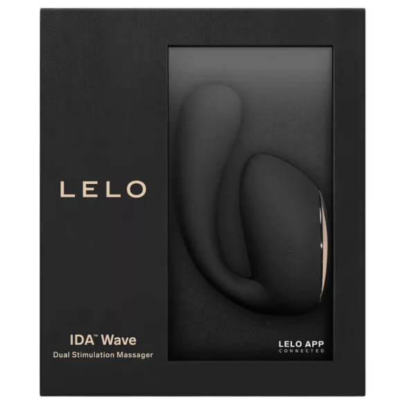 LELO Ida Wave - vibrators ar rotējošu un vibrējošu funkciju, uzlādējams, melns