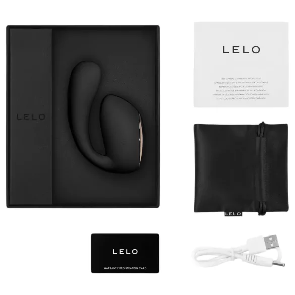 LELO Ida Wave - vibrators ar rotējošu un vibrējošu funkciju, uzlādējams, melns