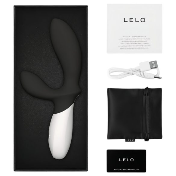 LELO Loki Wave 2 - vīriešu prostatas vibrators, uzlādējams, ūdensizturīgs, melns