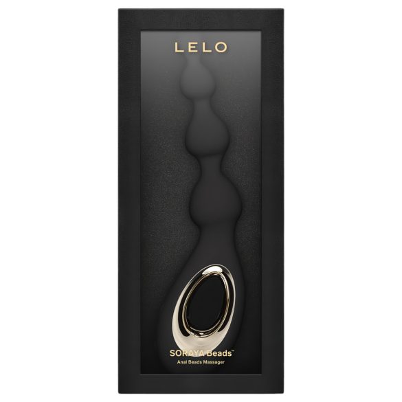 LELO Soraya Beads - anālais vibrators, uzlādējams, ūdensizturīgs, melns