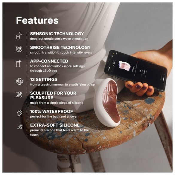 LELO Sona 3 - klitora stimulators ar viļņu tehnoloģiju lavandas krāsa