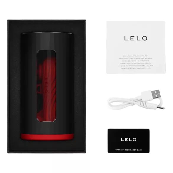 LELO F1s V3 - interaktīvais masturbators sarkans