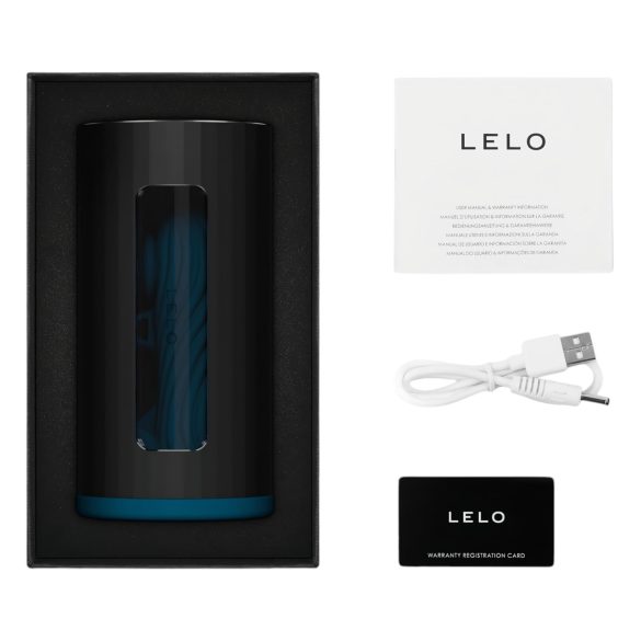 LELO F1s V3 - interaktīvais masturbators vīriešiem melns-zils