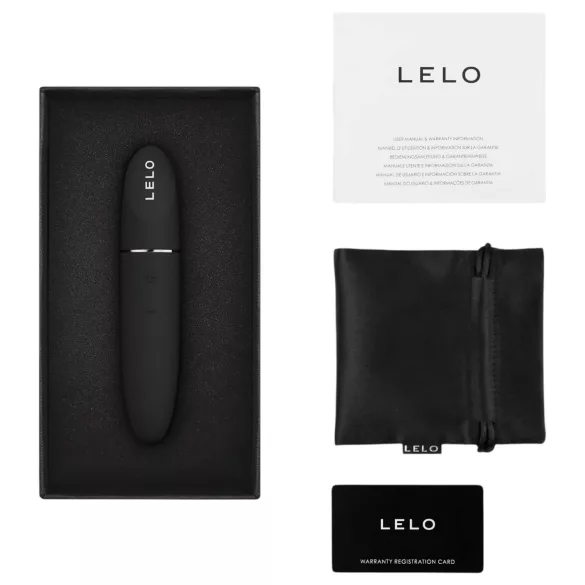 LELO Mia 3 - vibrators lūpu krāsas formā ceļošanai melns