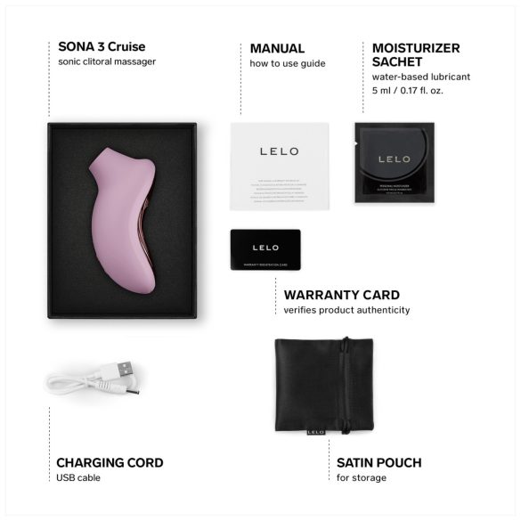 LELO Sona 3 Cruise - klitora stimulators ar viļņveida vibrāciju rozā