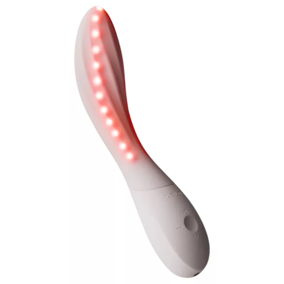 LELO Mona Spectra - gudrs G‑punkta vibrators ar LED gaismu (balts)