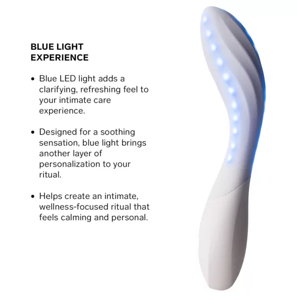 LELO Mona Spectra - gudrs G‑punkta vibrators ar LED gaismu (balts)