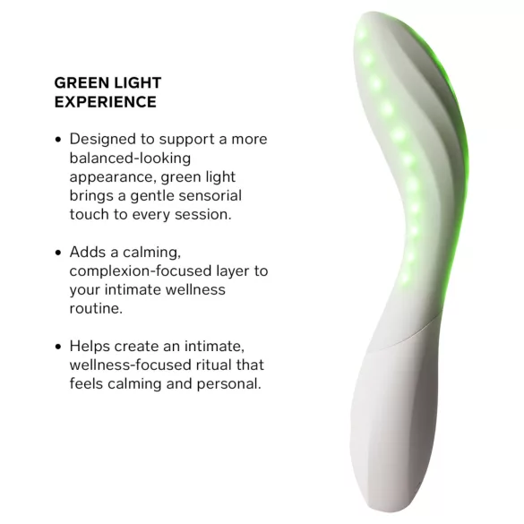 LELO Mona Spectra - gudrs G‑punkta vibrators ar LED gaismu (balts)