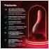 LELO Mona Spectra - gudrs G‑punkta vibrators ar LED gaismu (balts)