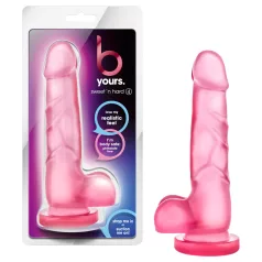 B Yours dildo ar sēkklādēm 18cm rozā