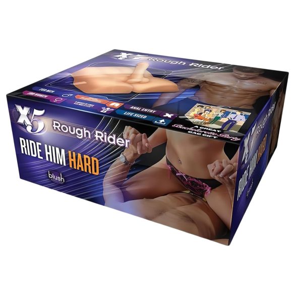 Blush X5 Rough Rider - vīrieša torss masturbators dabīgā krāsā