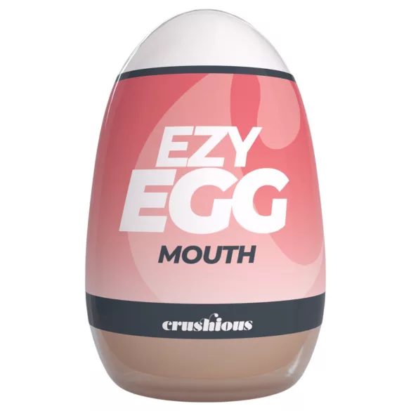 Crushious Ezy Egg Mouth - masturbators olu veida rotaļlieta (ķermeņa krāsā)