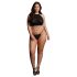 Le Désir Plus Size - mirdzošs ballīšu komplekts - melns (XL-3XL)