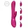 Vive Chou - uzlādējams klitorālais vibrators ar maināmu uzgali rozā