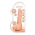RealRock Dong 7 - dzīvā izskata dildo ar sēkliniekiem (17cm) - dabīgā krāsā