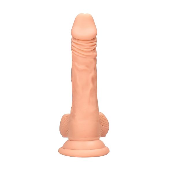 RealRock dildo ar sēkliniekiem 17cm reālistisks ādas krāsa