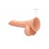 RealRock Dong 7 - dzīvā izskata dildo ar sēkliniekiem (17cm) - dabīgā krāsā