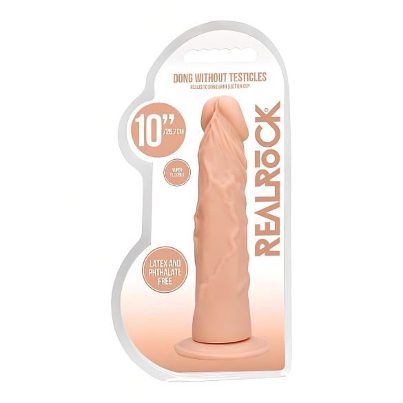 RealRock dildo ar realistisku izskatu 25cm, naturāls