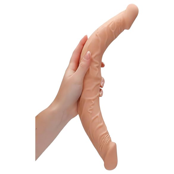 RealRock dubultais dildo 36cm, naturāls